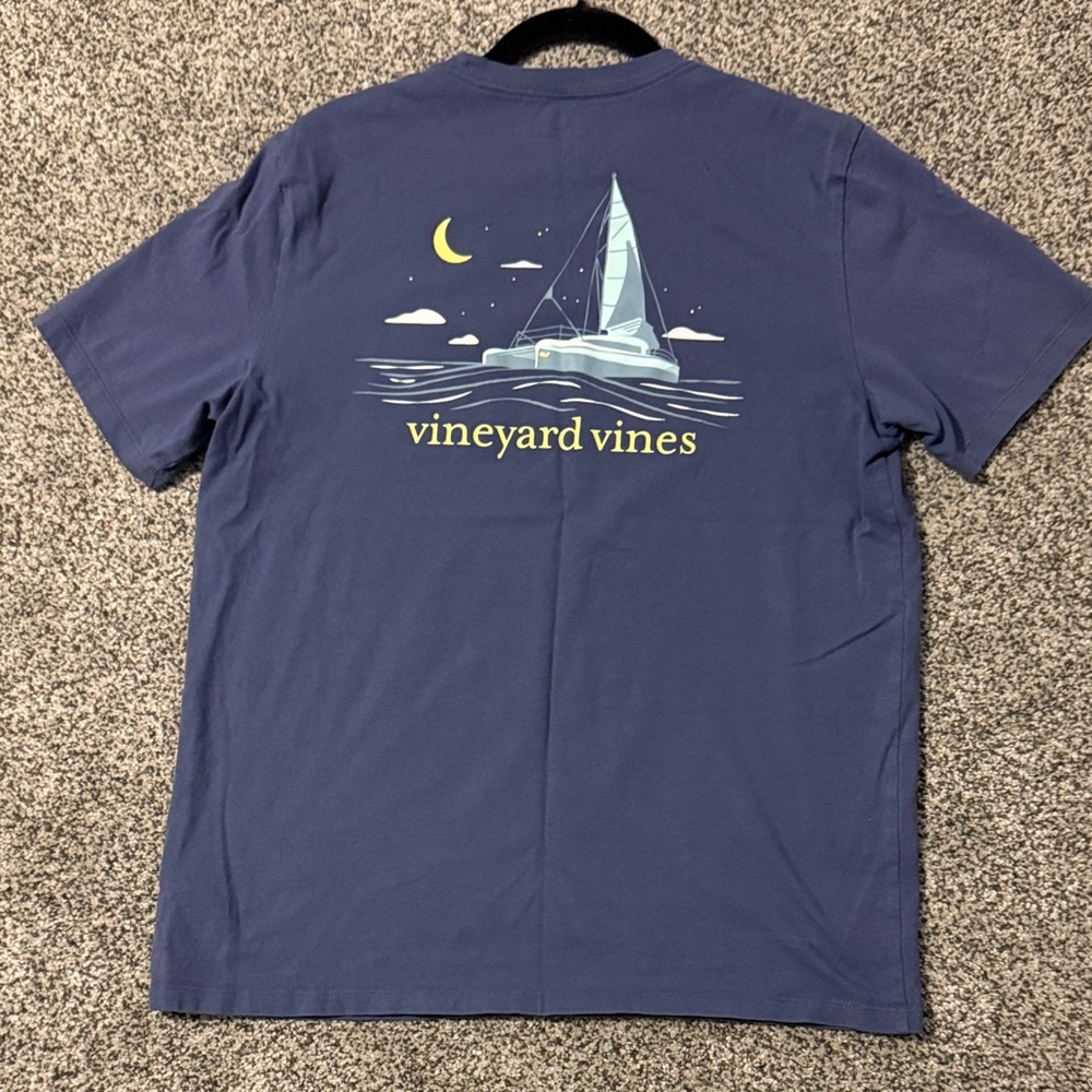 Vineyard Vines Men's Nautical Blue Tee